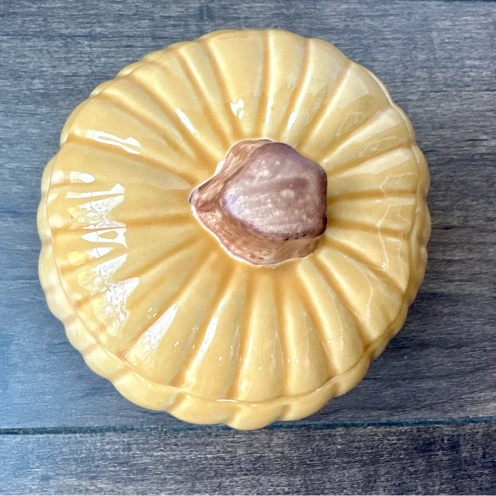 Williams Sonoma Harvest Pumpkin Individual Soup Bowl with matching Lid